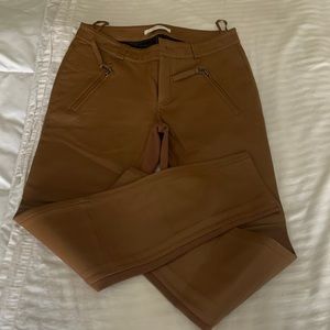 Gestuz Tan Leather Pants